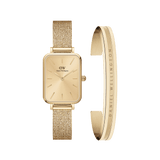 Quadro Pressed Unitone Gold Gold + Elan Bracelet Gold