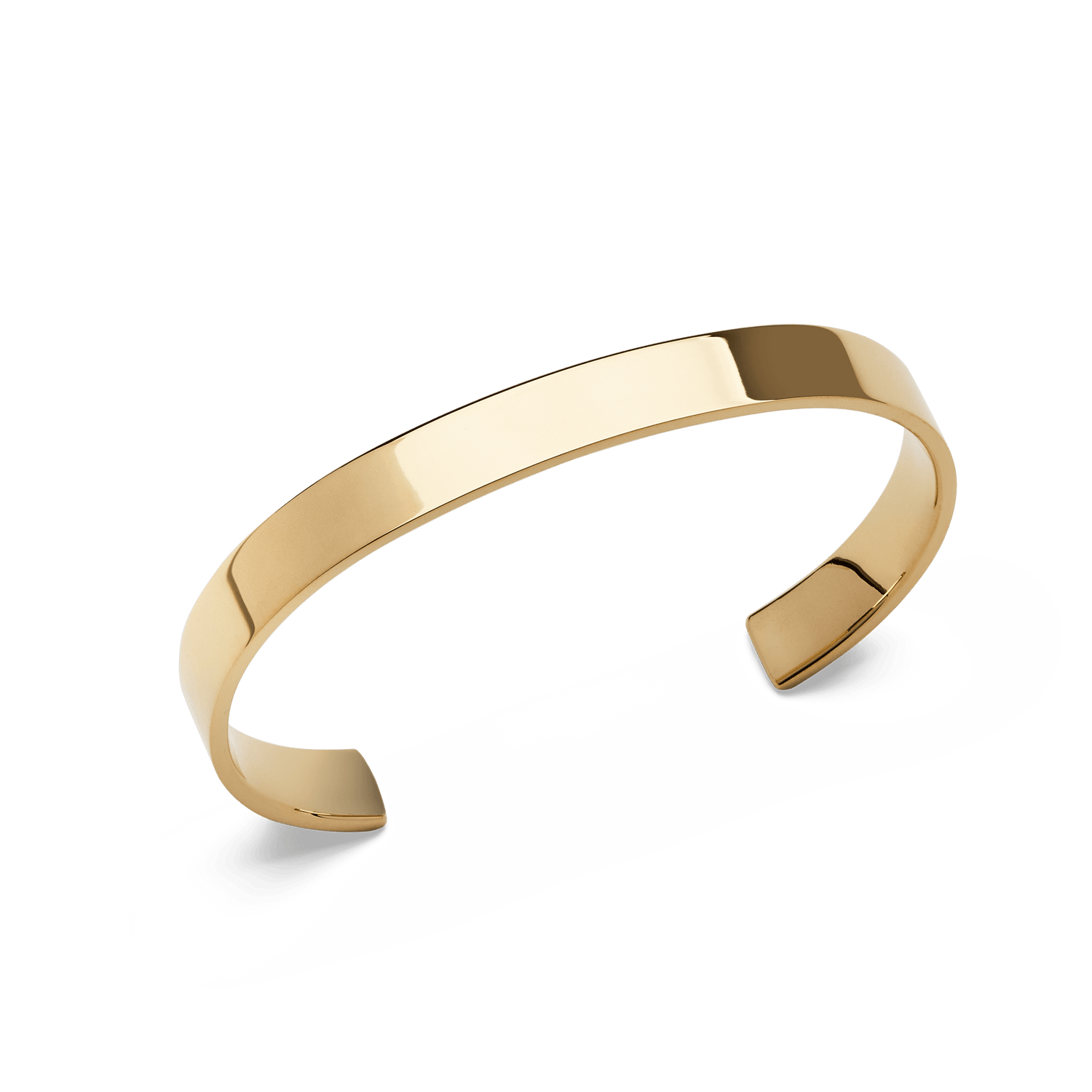 Line Cuff Polished Gold 7mm