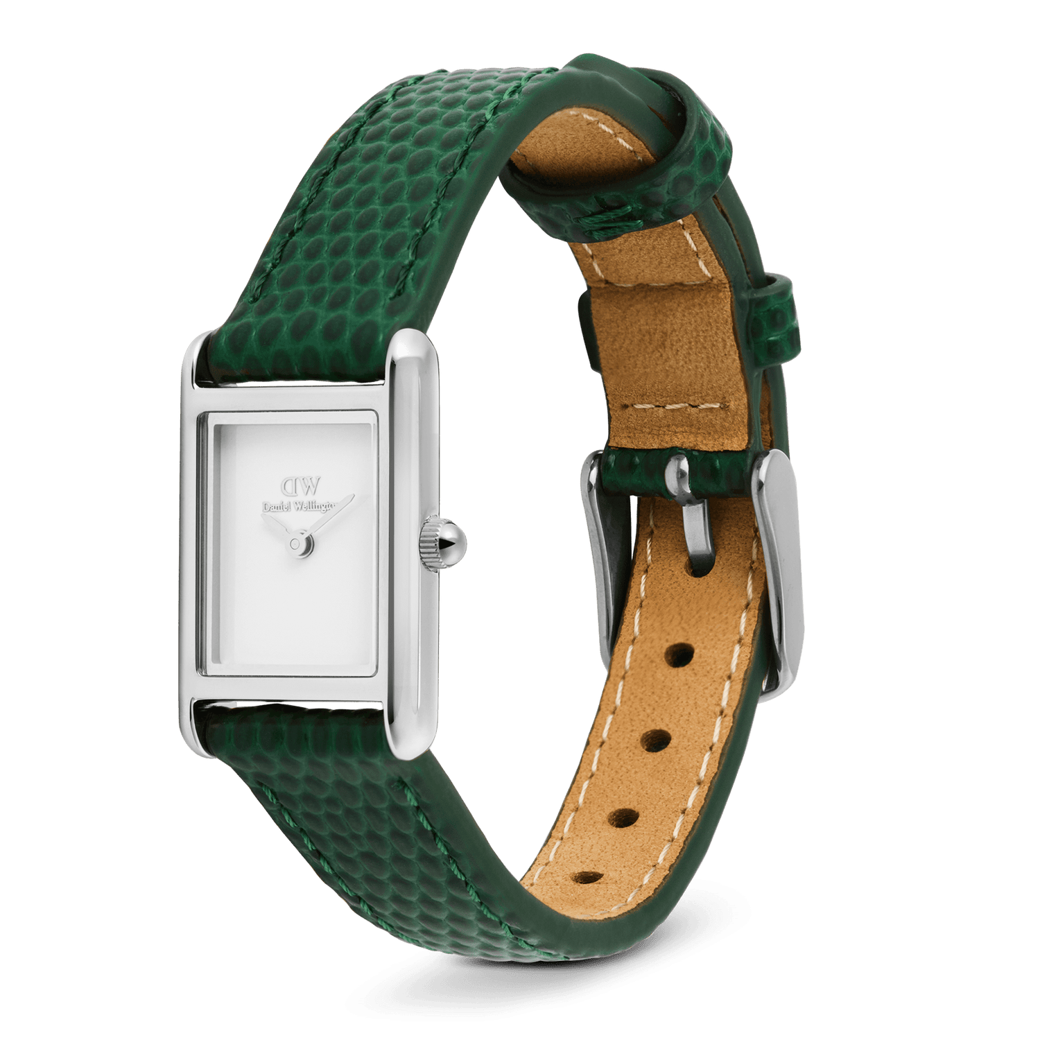 Bound Mini Green Lizard White Silver