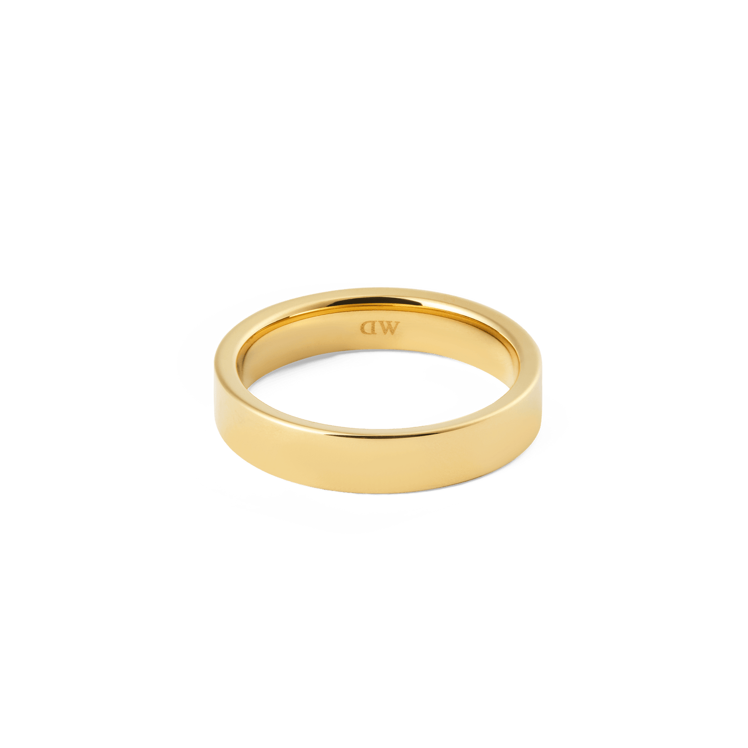 Line Ring Polished Gold 4.5mm
