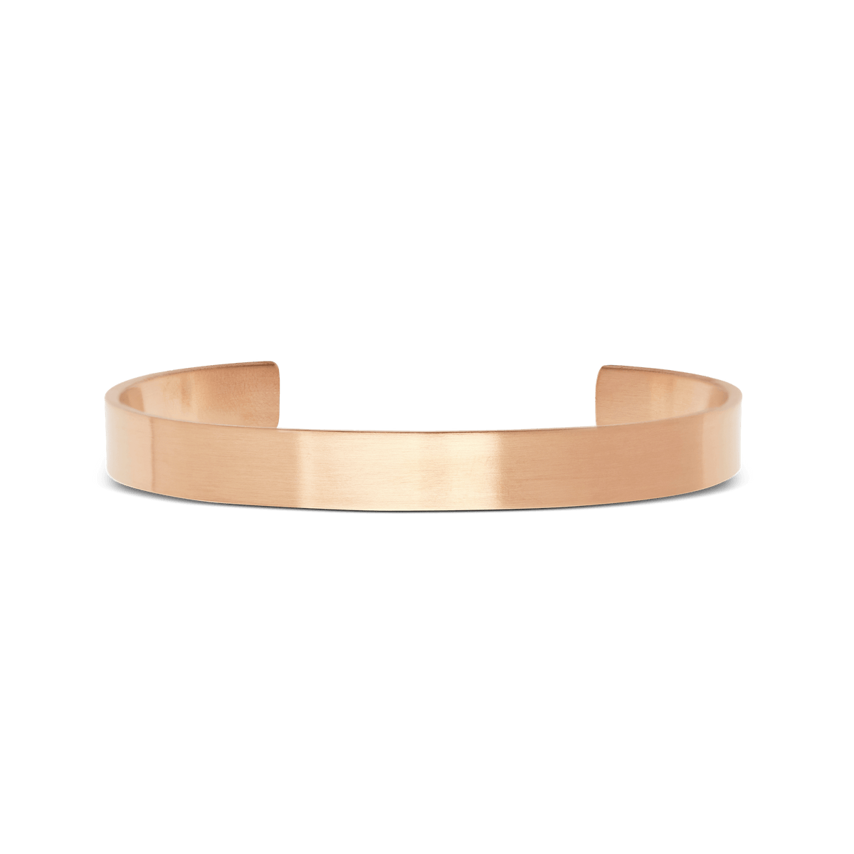 Line Cuff Brushed Rose Gold 7mm