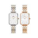 Quadro Lumine 5-link two-tone GS White 20x26 + Quadro Lumine 5 Link Melrose White MoP Rose Gold