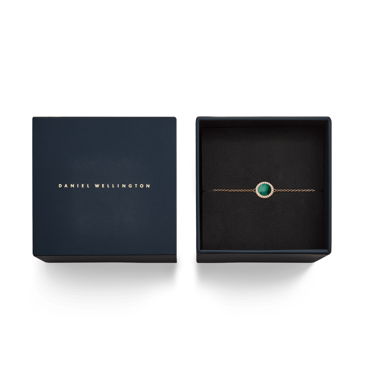 Audrey Bracelet Malachite Rose Gold