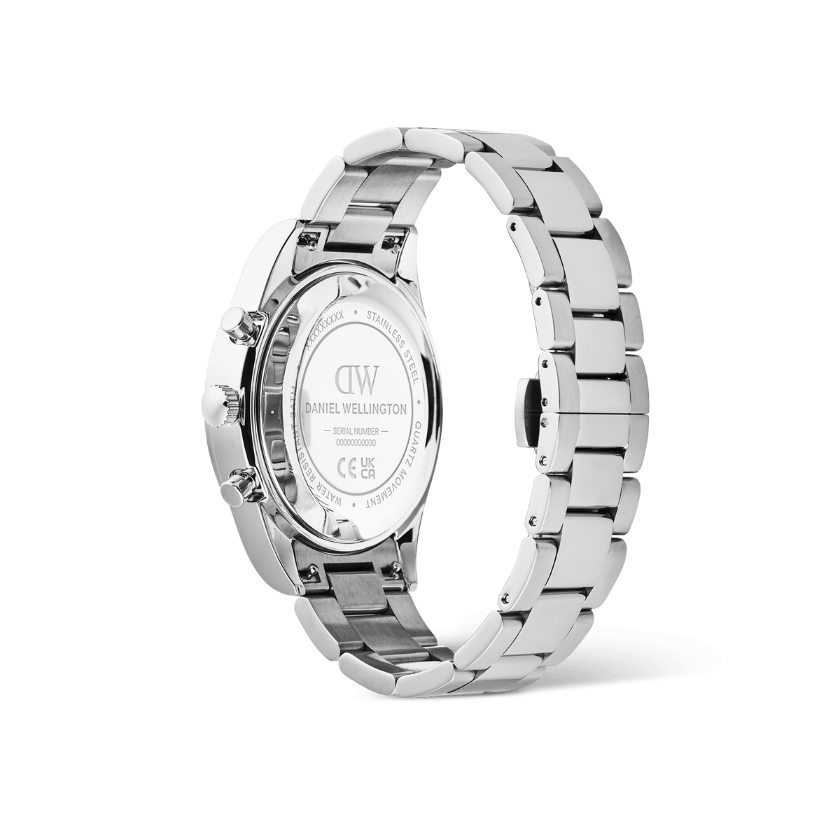 Iconic Tachymeter 3-Link Black Silver