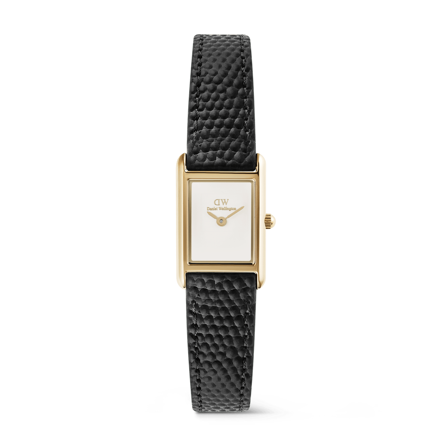 Bound Mini Black Lizard White Gold