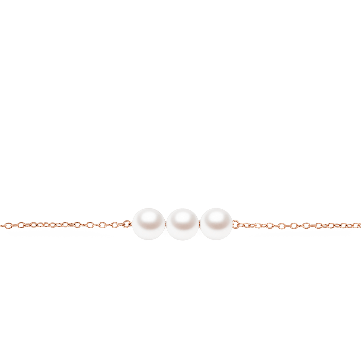 Pearl Trio Bracelet Rose Gold