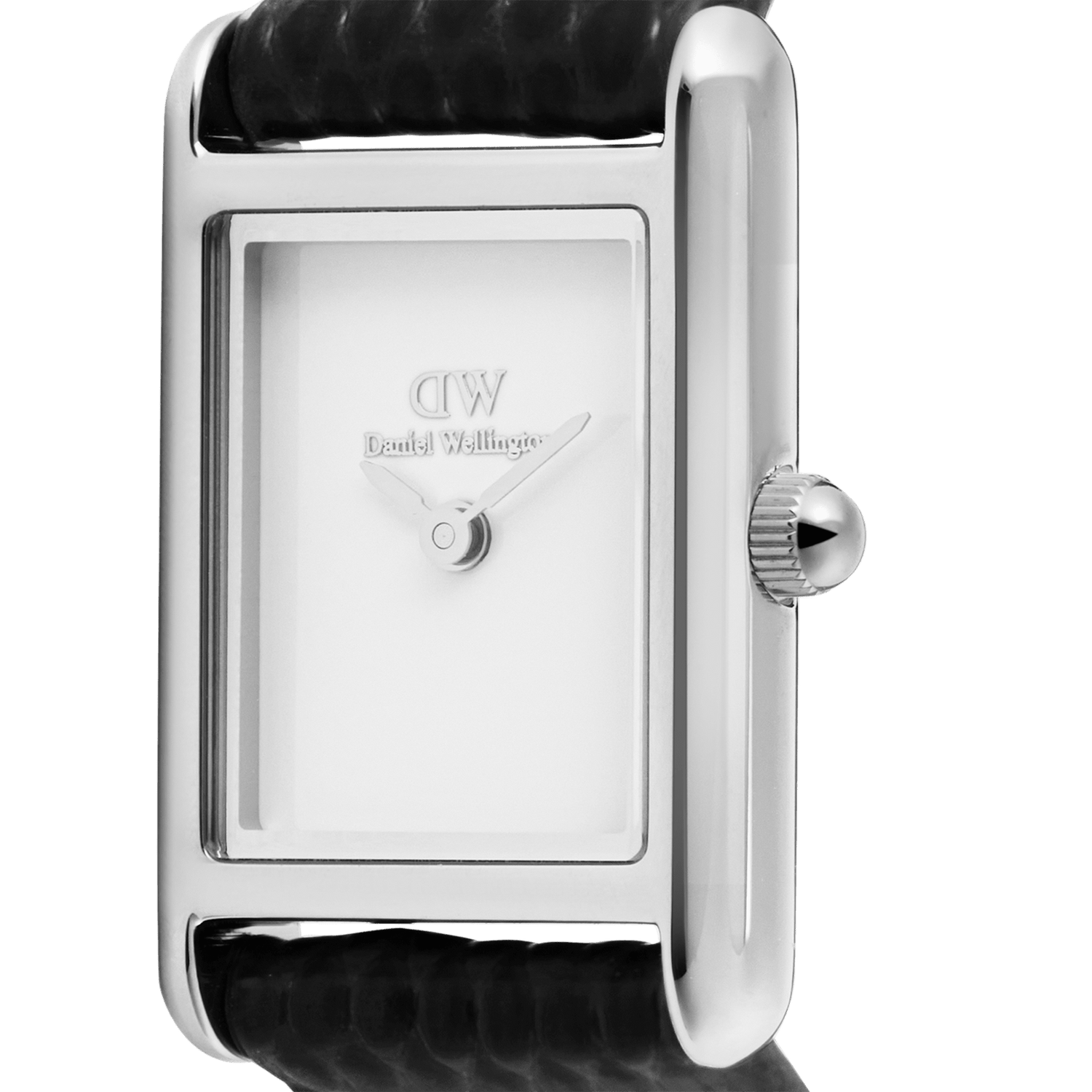Bound Mini Black Lizard White Silver