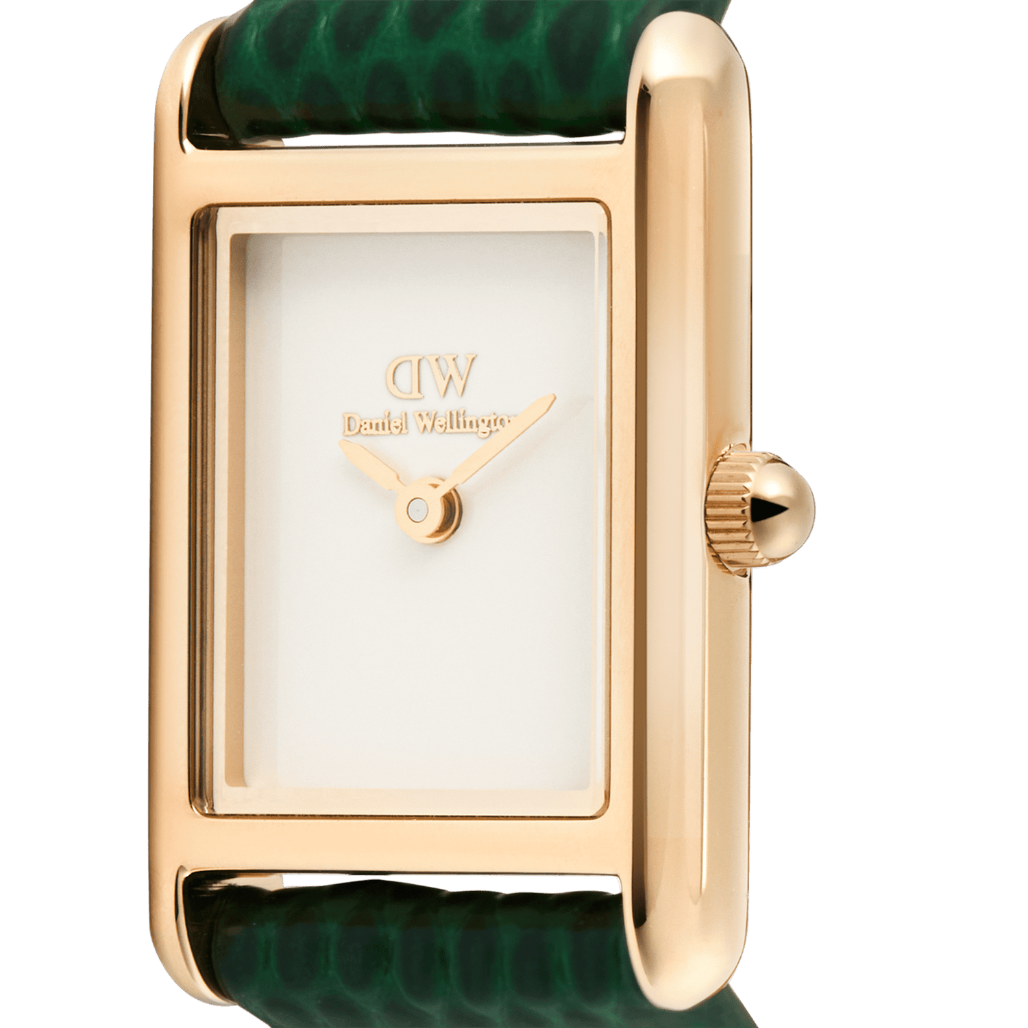 Bound Mini Green Lizard White Rose Gold