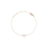 Crystal Zodiac Chain Bracelet Rose Gold