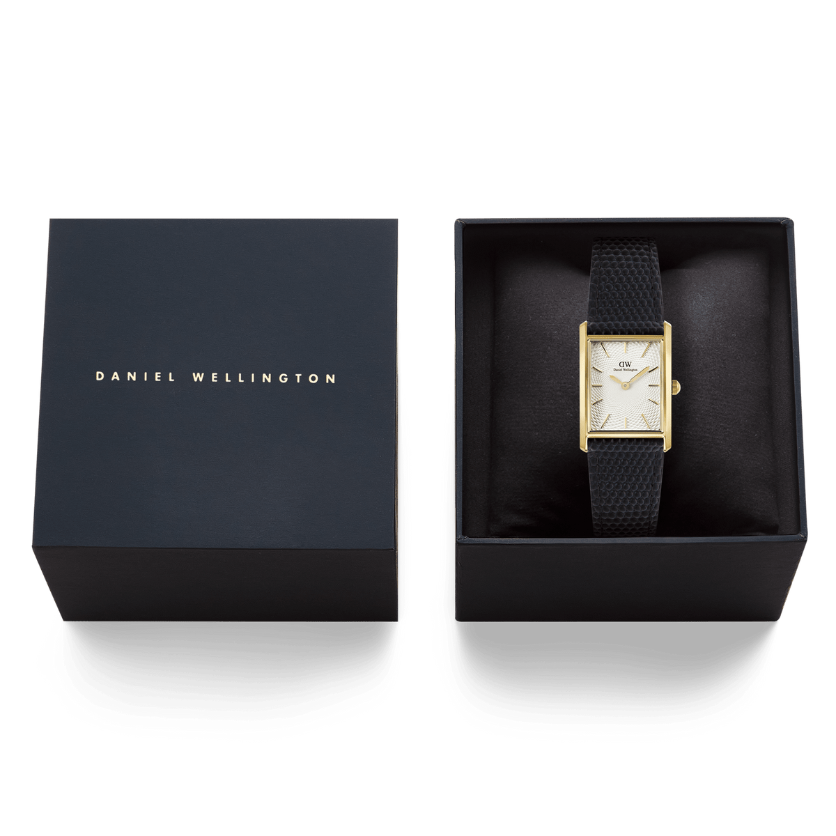 Bound Black Lizard White Guilloché Gold