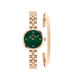 Elan Lumine Malachite Rose Gold & Classic Lumine Bracelet Rose Gold