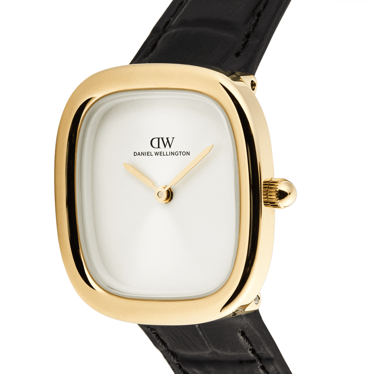 Margot Black Croc Gold