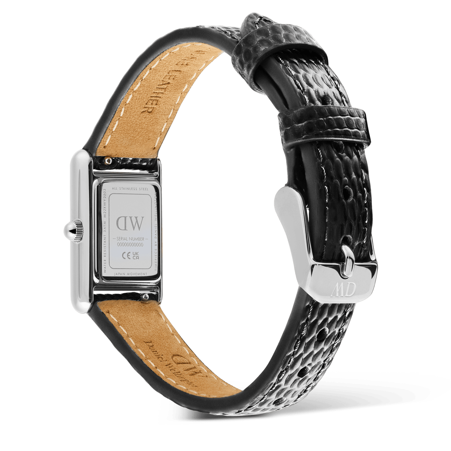 Bound Mini Black Lizard White Silver