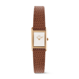 Bound Mini Light Brown Lizard White Rose Gold
