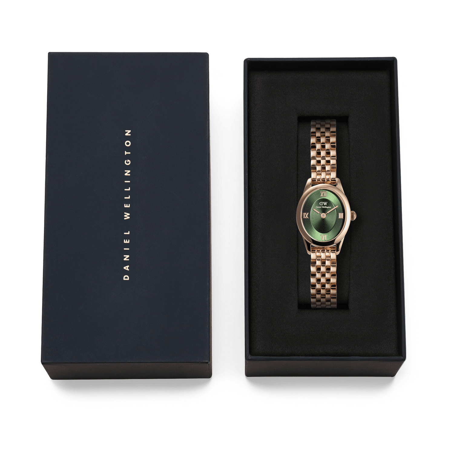 Ophelia Mini Emerald Rose Gold