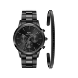 Iconic Chronograph Link Onyx Black + Classic Bracelet Black