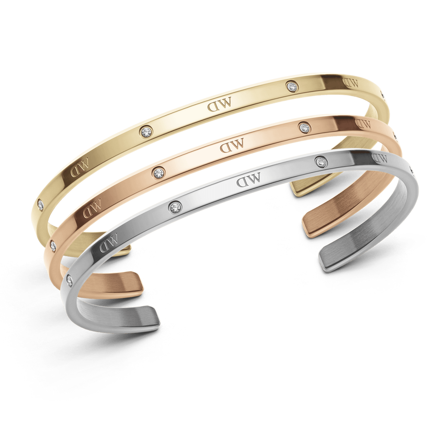 Classic Lumine Bracelet Rose Gold + Silver + Gold