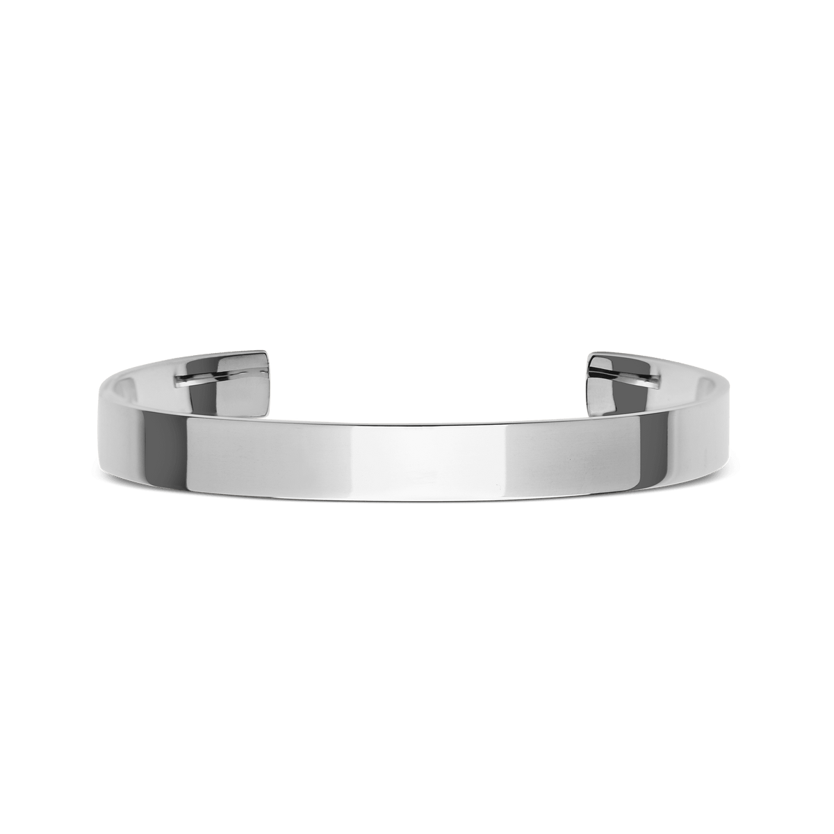Line Cuff Polished Silver 7mm