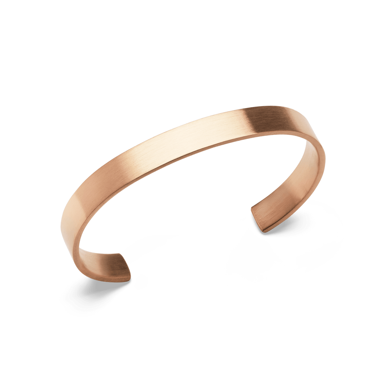 Line Cuff Brushed Rose Gold 7mm