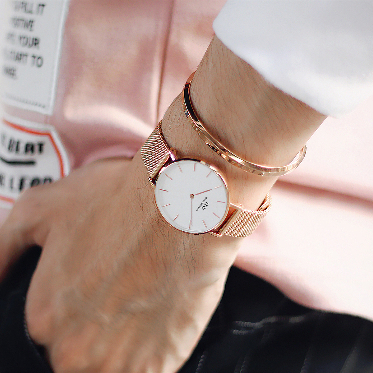 Jewellery - Classic bracelet in rose gold - Size Large | DW Jewellery - Classic bracelet in rose gold - Size Large | DW