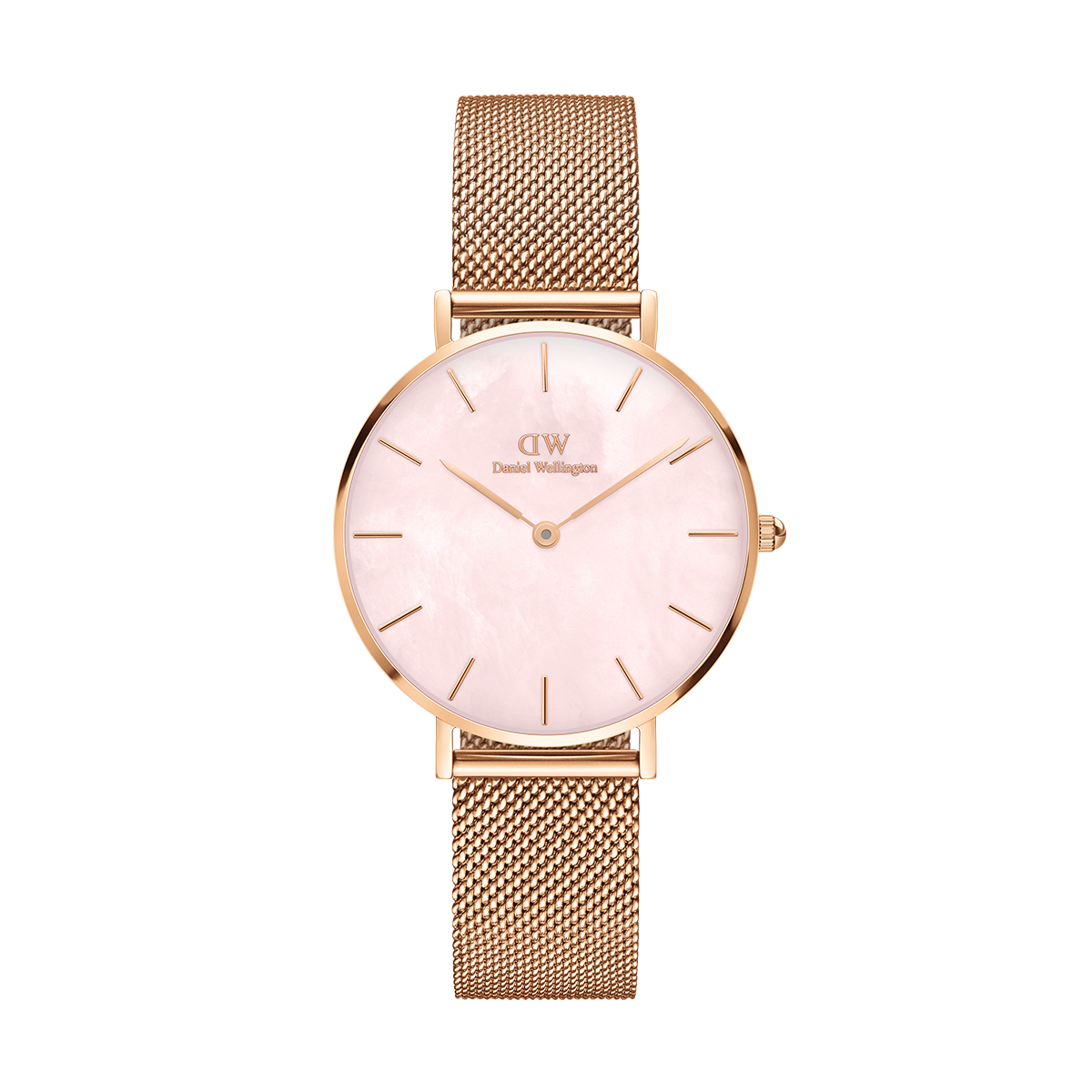 Petite Pearl Small Women s Watch Rose Gold Mesh DW